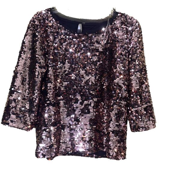 Mono B Sequined Top Size Medium - Picture 1 of 9